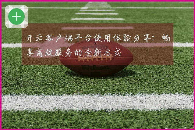 开云客户端平台使用体验分享：畅享高效服务的全新方式